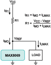 Figure 5. Current flow is the key for analysing the operation of a shunt reference.